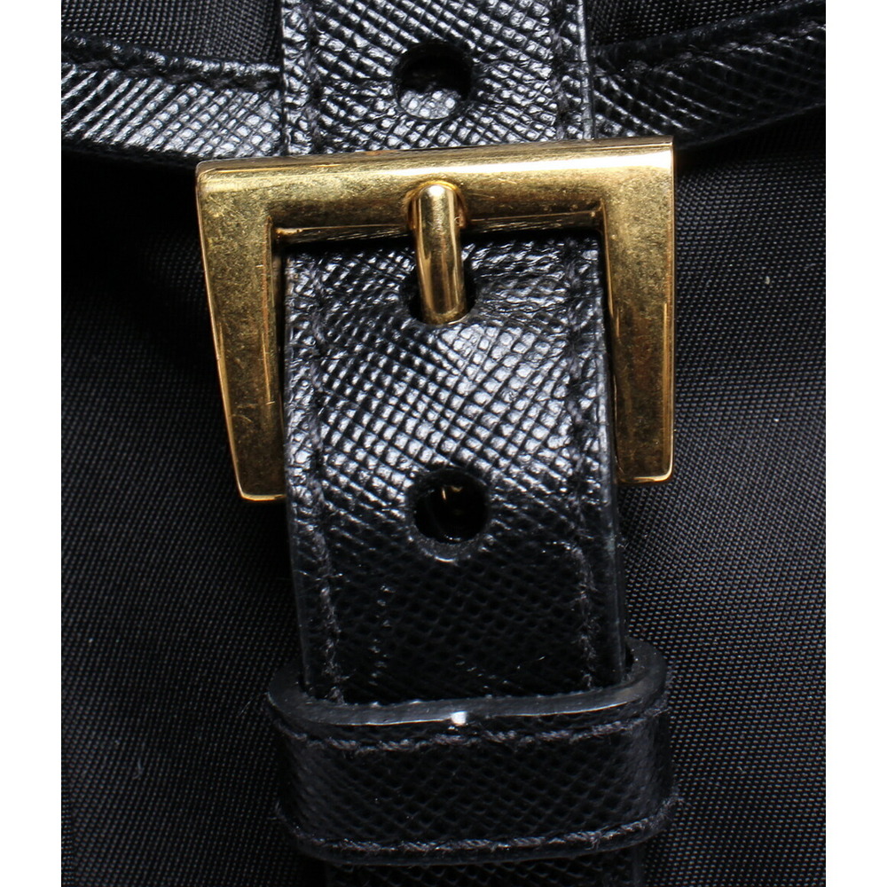 Prada Tessuto backpack signature enamel logo plaque Black - Picture 5 of 6